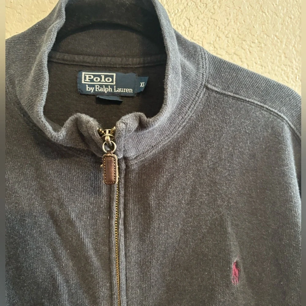Polo Ralph Lauren Sweater Men’s Full Zip Long Sleeve Knit size XL